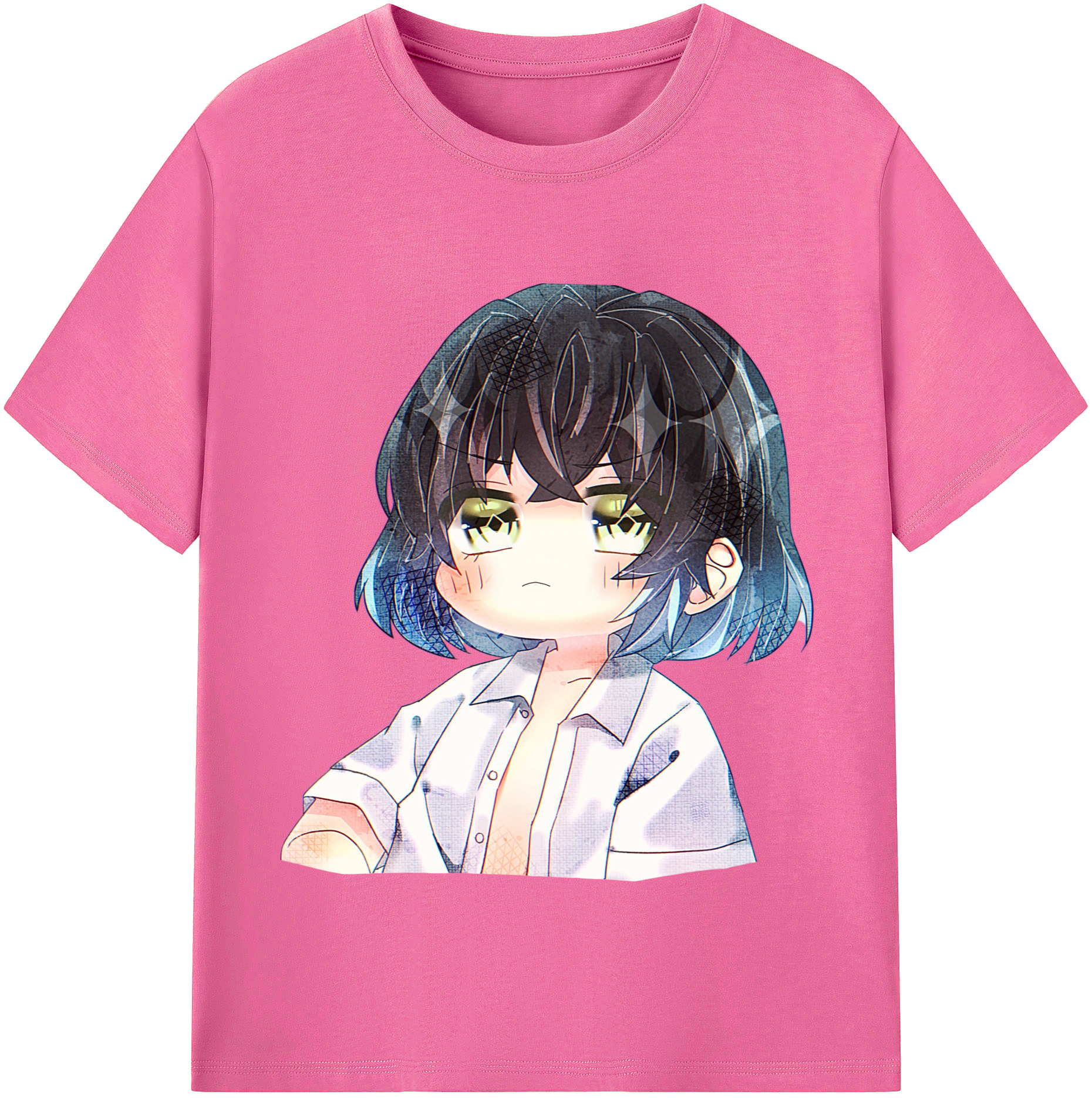 （画像用） 鬼滅の刃（きめつのやいば）嘴平 伊之助／はしびら いのすけ Hashibira Inosuke レディースカジュアルプリントTシャツ（綿100％）